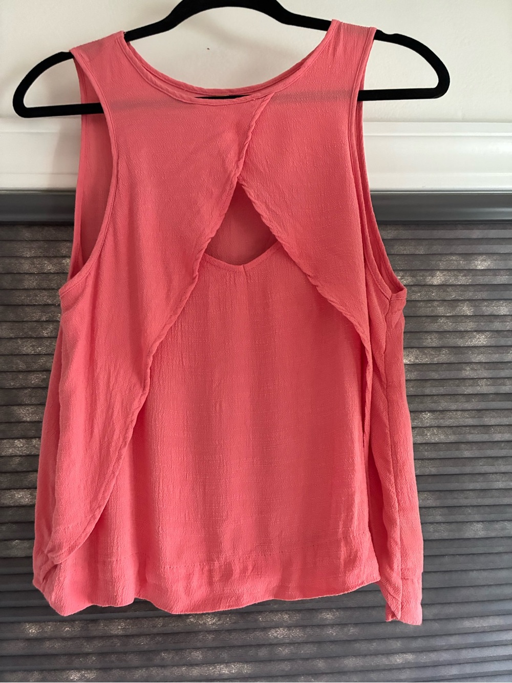 Free People Coral Twist-Back Tank